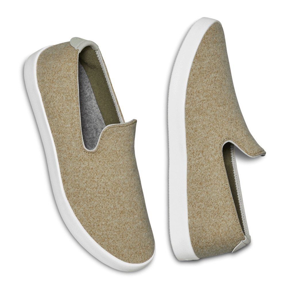 Allbirds Men\'s Wool Loungers - Slip-Ons Khaki - PHX025894